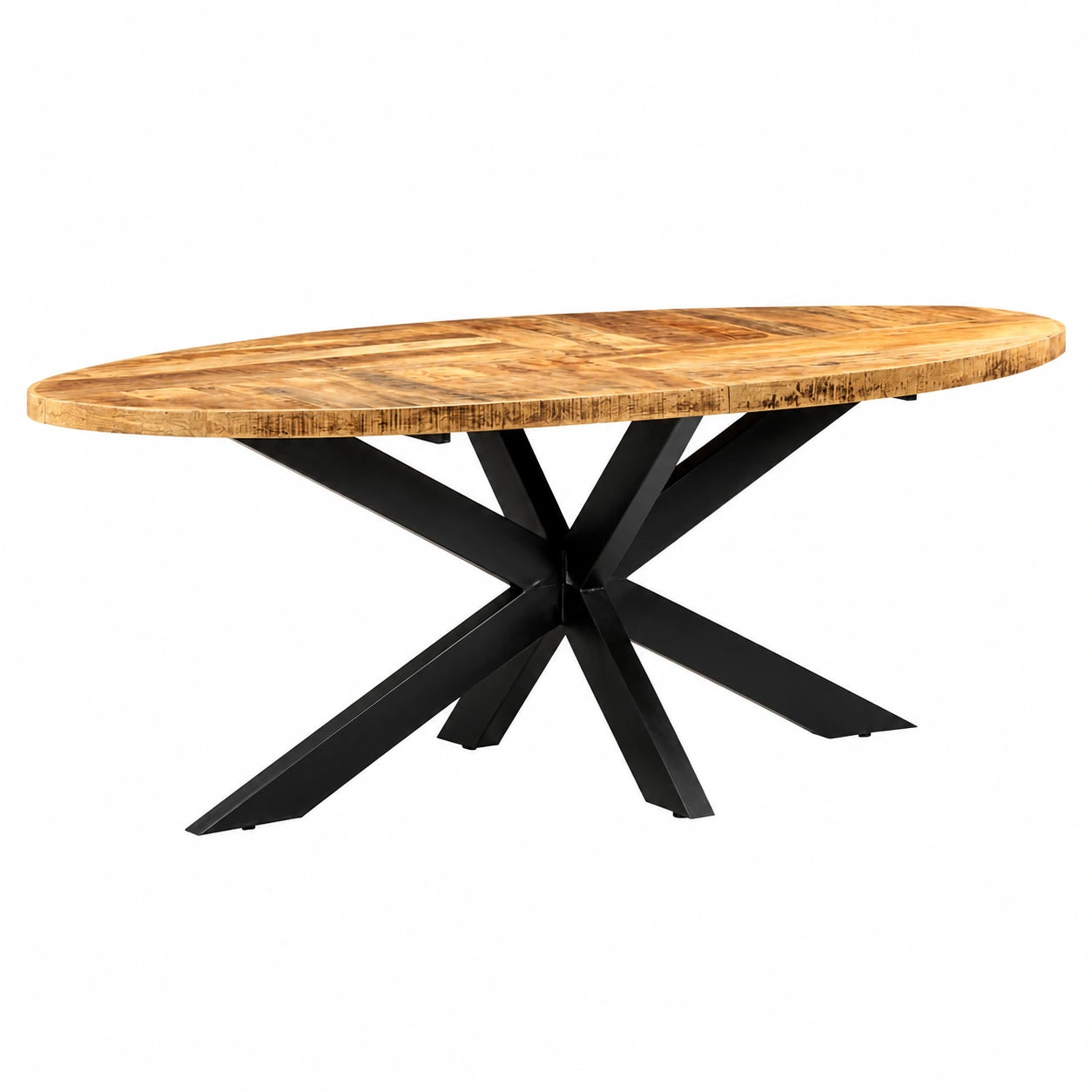 Table à manger, en acier, 200 x 100 x 75 cm, pour la salle à manger