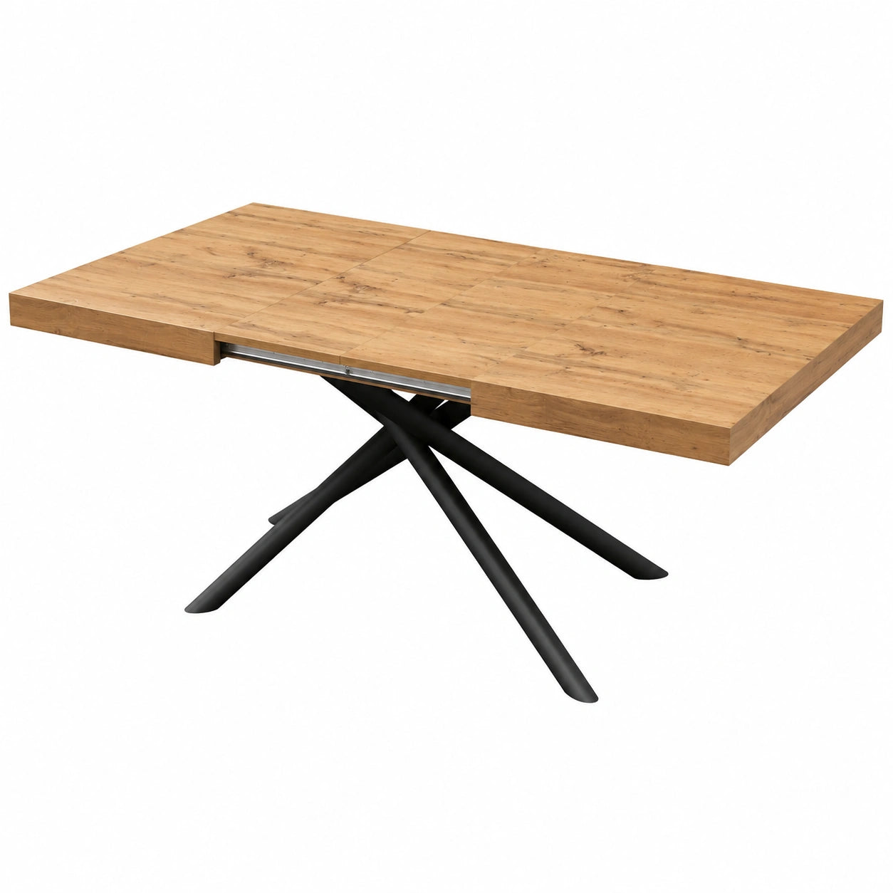Table, extensible, en chêne, coloris noir, pour les espaces de vie