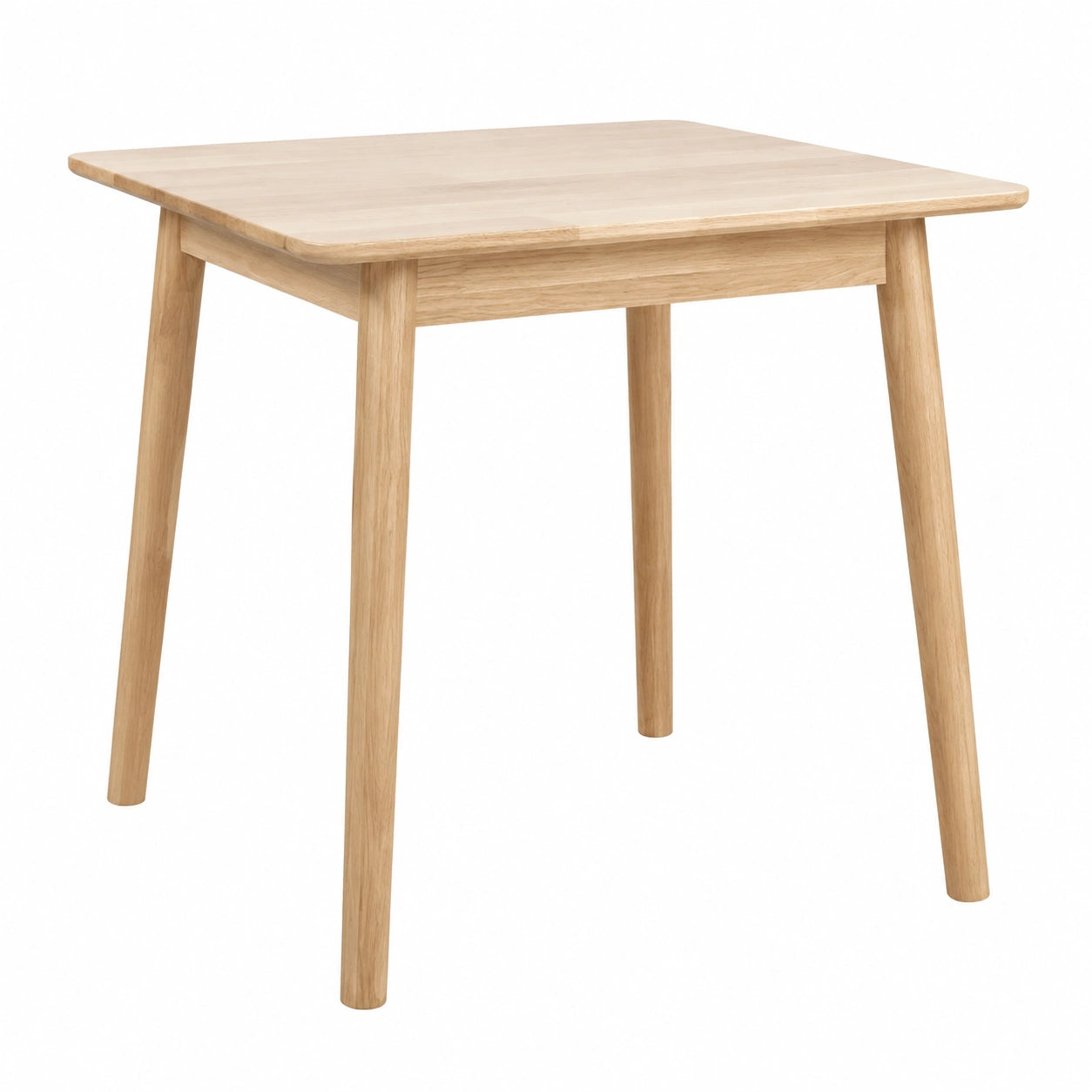 Table, 2 places, en bois massif, 75 x 75 cm, pour les espaces de vie