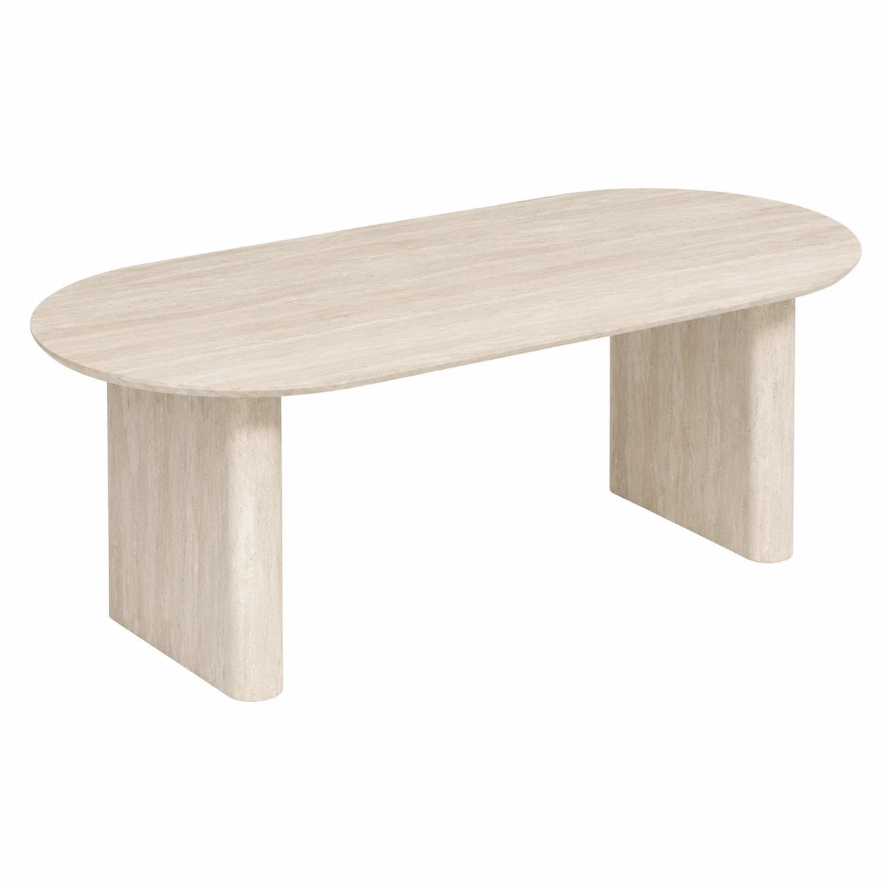 Table basse, 120 x 60 x 40 cm, coloris beige, pour le salon