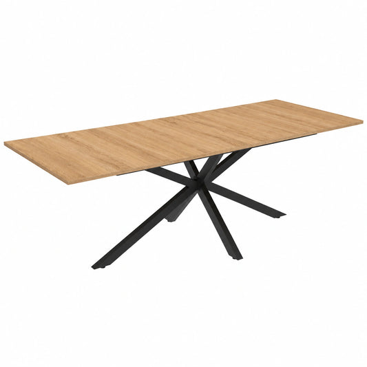 Table à manger, extensible, coloris noir, pour la salle à manger