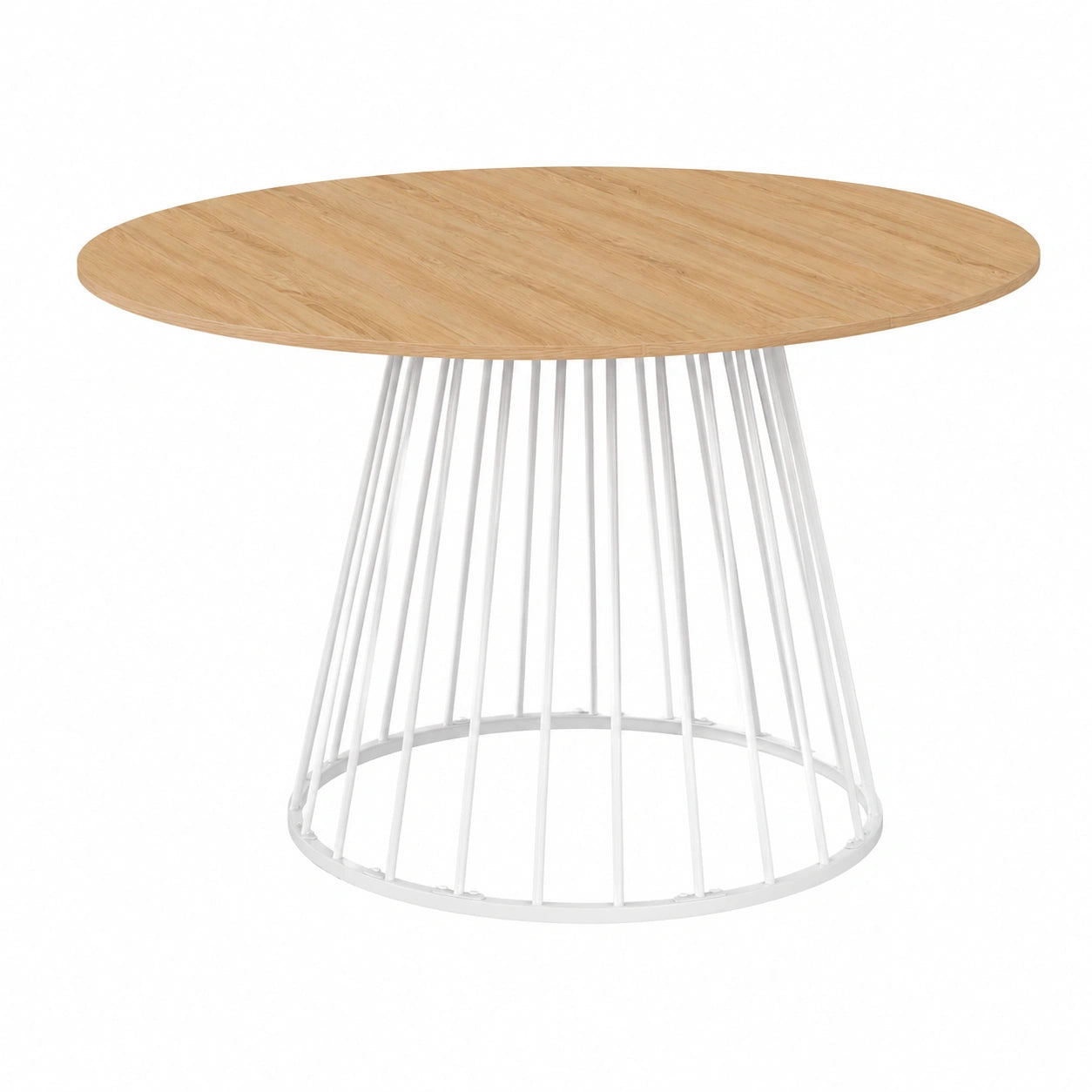 Table à manger, 8 places, extensible, en métal, coloris blanc, pour la salle à manger