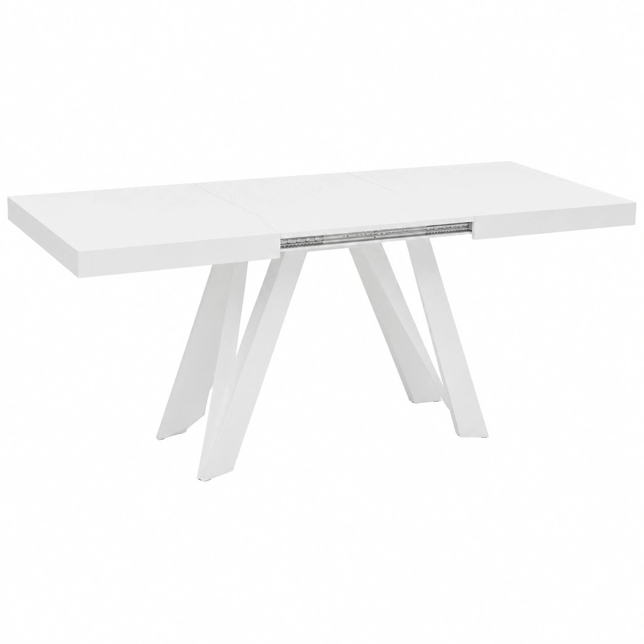Table, extensible, coloris blanc, pour les espaces de vie