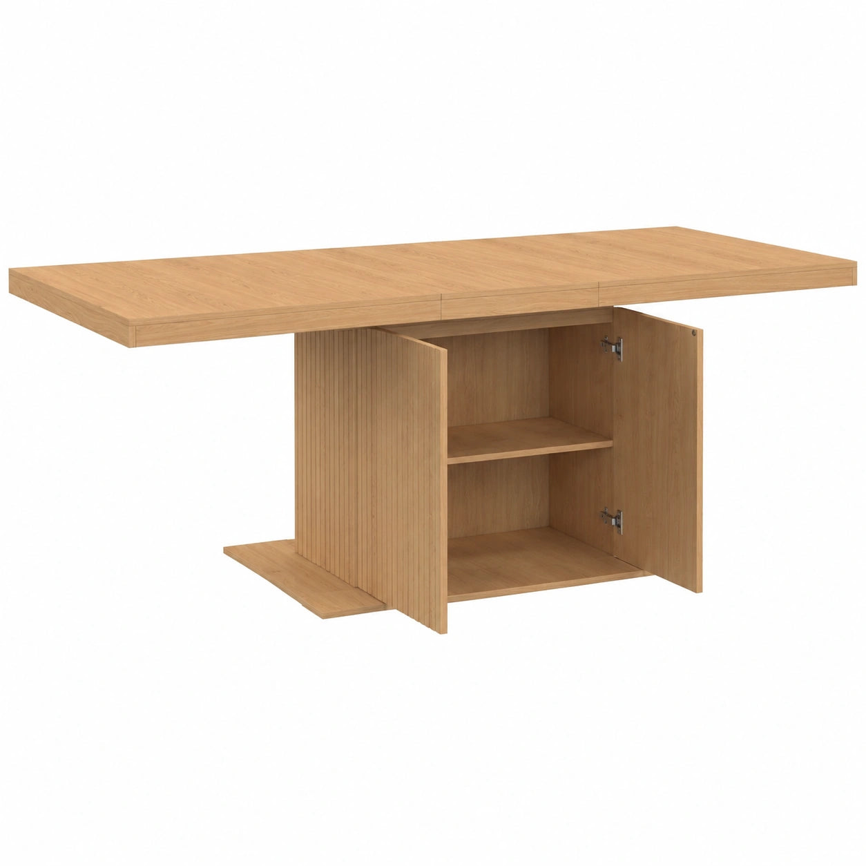 Table à manger, extensible, avec rangement, pour la salle à manger