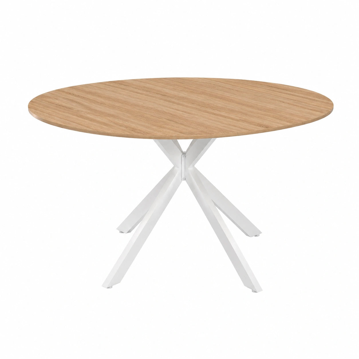 Table à manger, extensible, 8 places, coloris blanc, pour la salle à manger