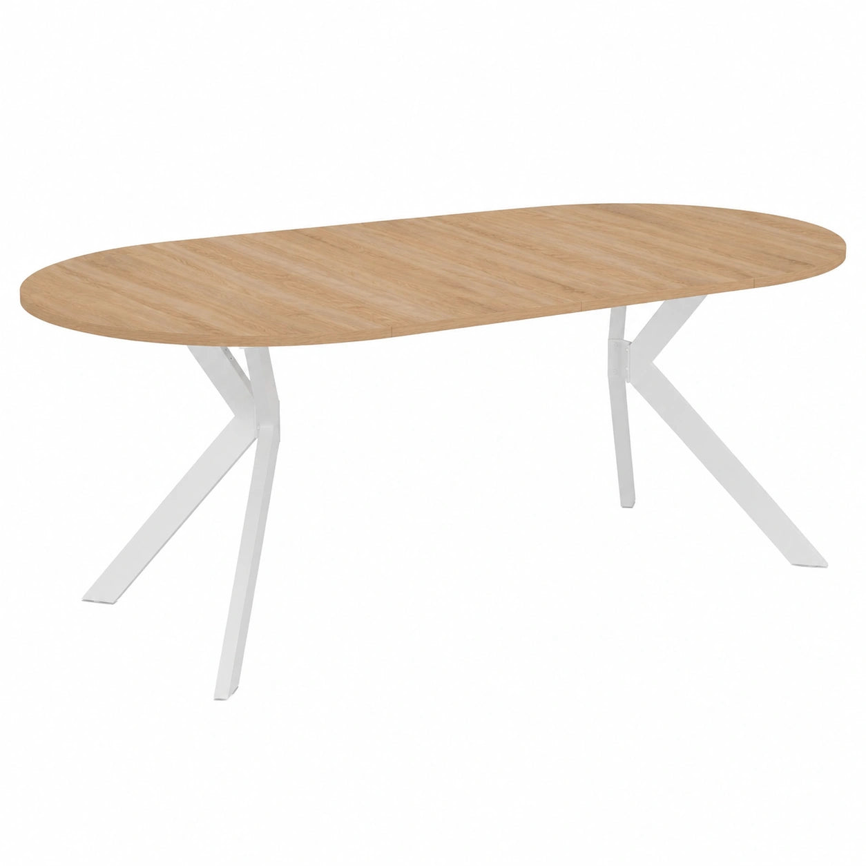 Table à manger, extensible, coloris blanc, pour la salle à manger