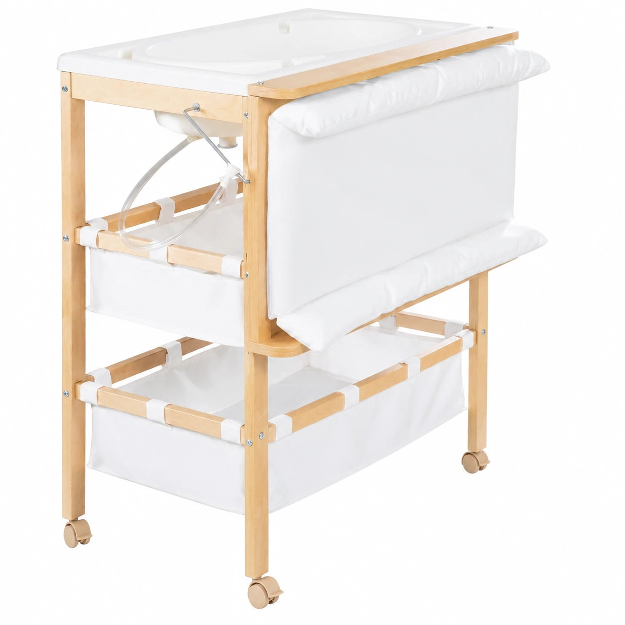 Matelas, pivotant, avec rangement, coloris naturel, pour la chambre