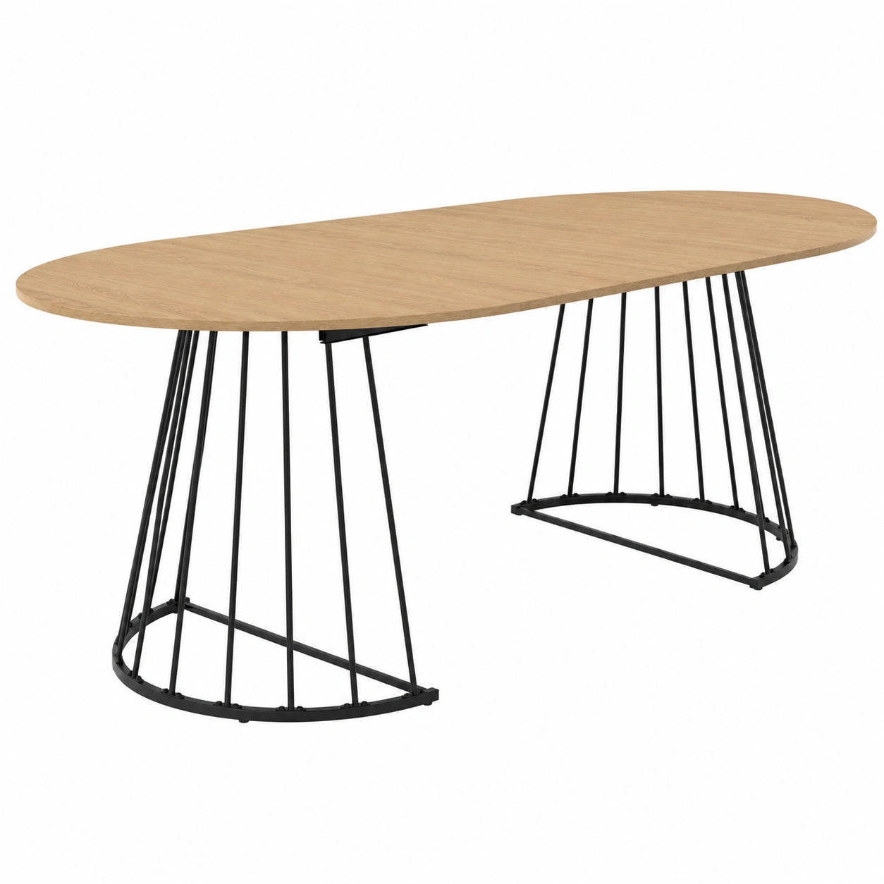 Table à manger, extensible, coloris noir, pour la salle à manger