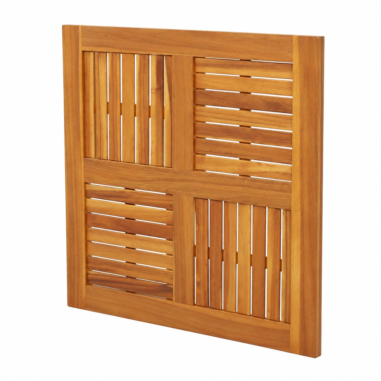 Table, en bois massif, 80 x 80 x 2,2 cm, pour les espaces de vie