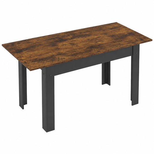 Bureau, en métal, extensible, coloris marron, 6 places, pour l’espace de travail